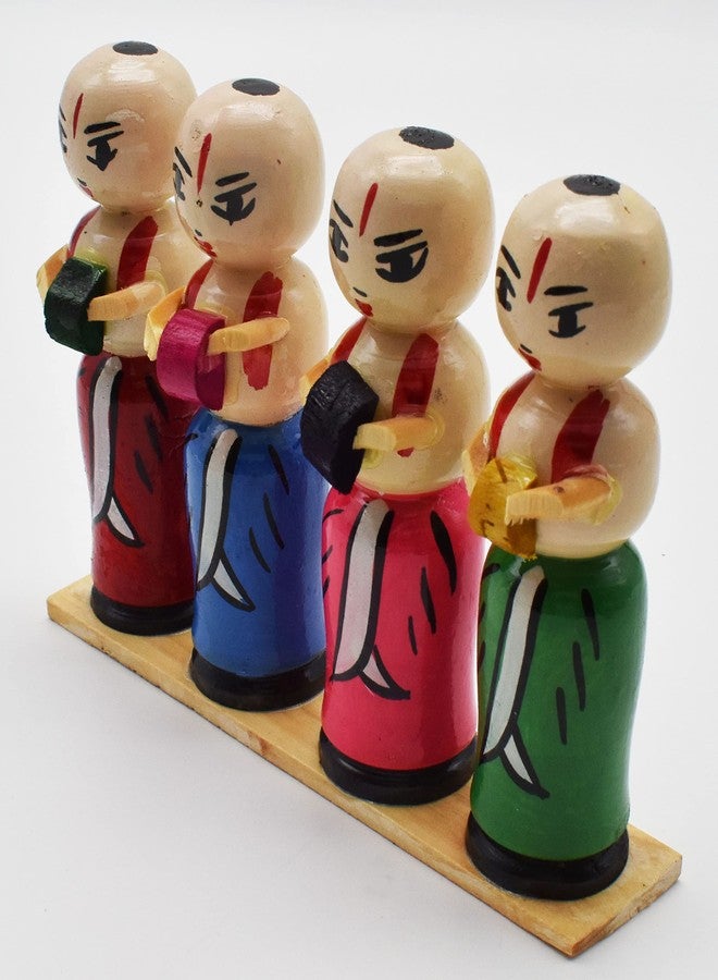 justhandmade Wooden Musical Band Set | Golu Bommai | Home Decor Showpiece | Gift (JHMMBS103) - Image 3
